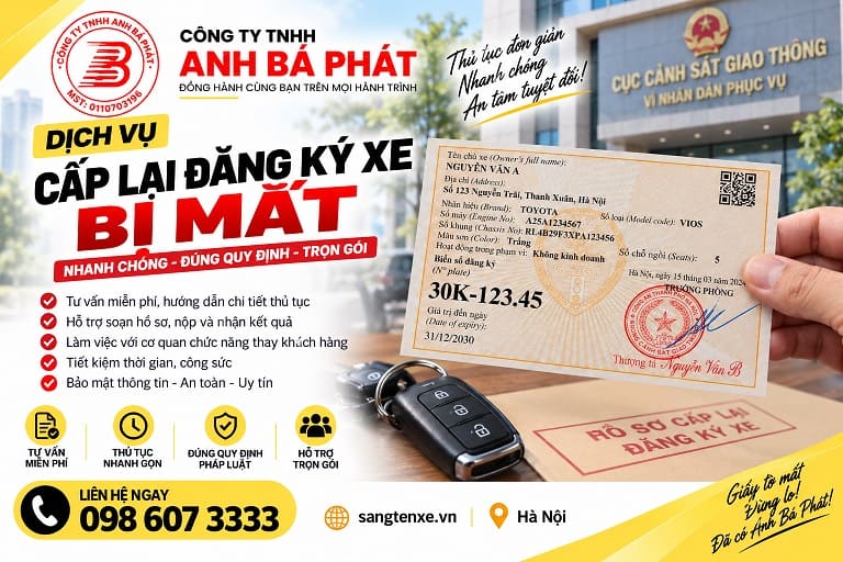Tư vấn hồ sơ xe bị mất – Ô Tô